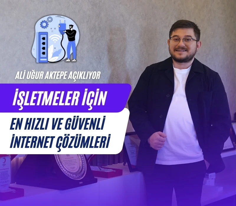 Ali Uğur Aktepe, hızlı internet çözümleri, güvenli internet altyapısı, işletmeler için internet, kurumsal internet güvenliği, fiber internet, yedekli bağlantı, veri güvenliği, iş sürekliliği